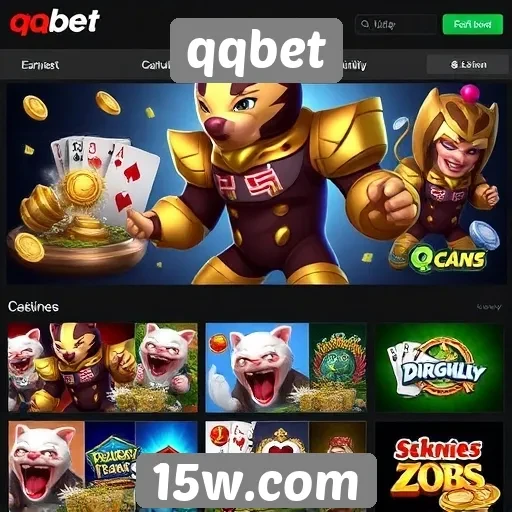Variedade de jogos disponíveis no qqbet